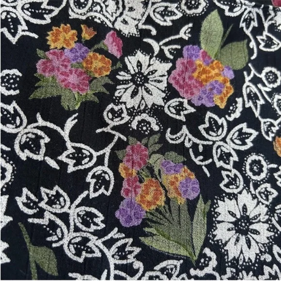Vintage Mixed Floral Oversized Blazer Jacket 90s Maximalist Art-To-Wear Artsy M - Picture 9 of 13